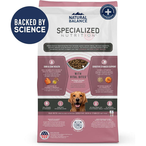 Natural Balance Sensitive Skin & Stomach Salmon & Oatmeal Dry Dog Food 3.5lb - Poudre Pet & Feed Supply 2